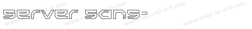 server sans字体转换